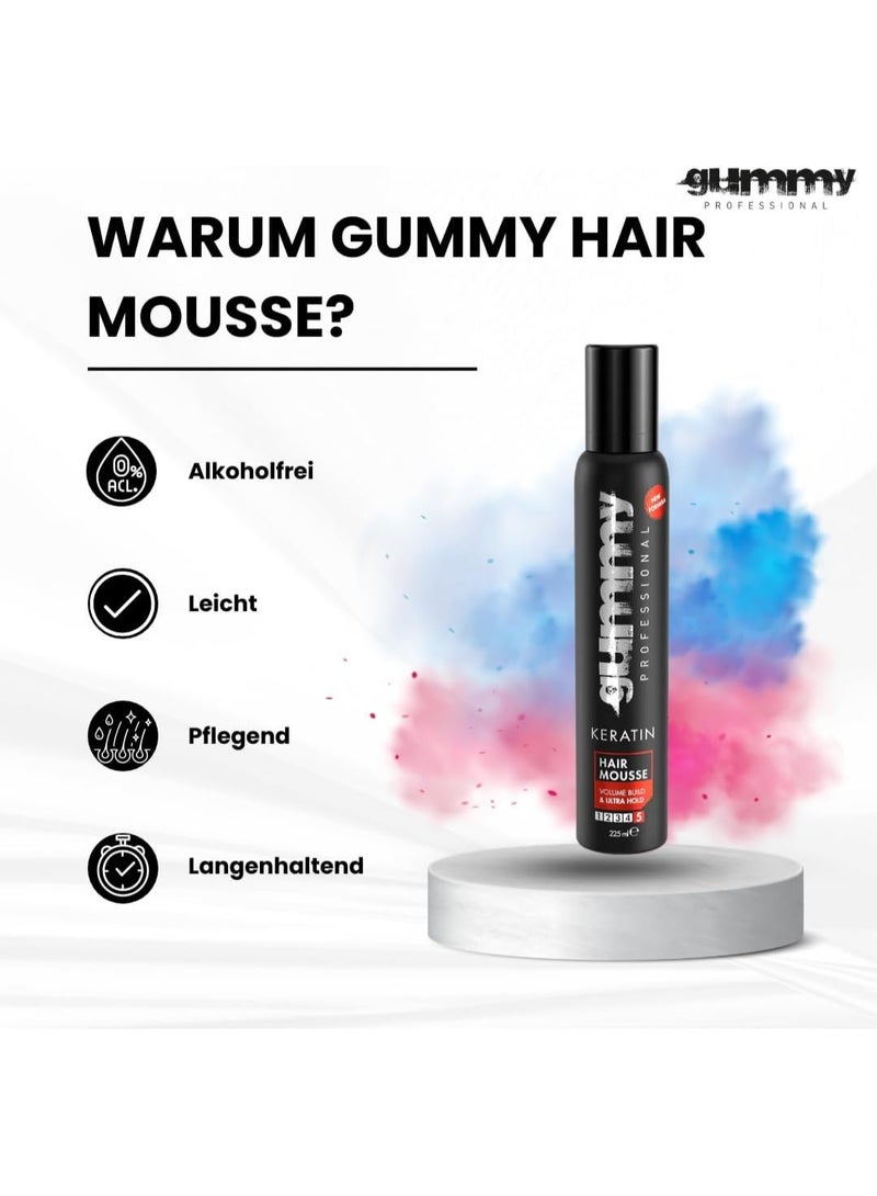 غامي موس الشعر بالكيراتين بتركيبة احترافية جديدة، غني بالحجم وثبات فائق (5)، 225 مل - Image 3